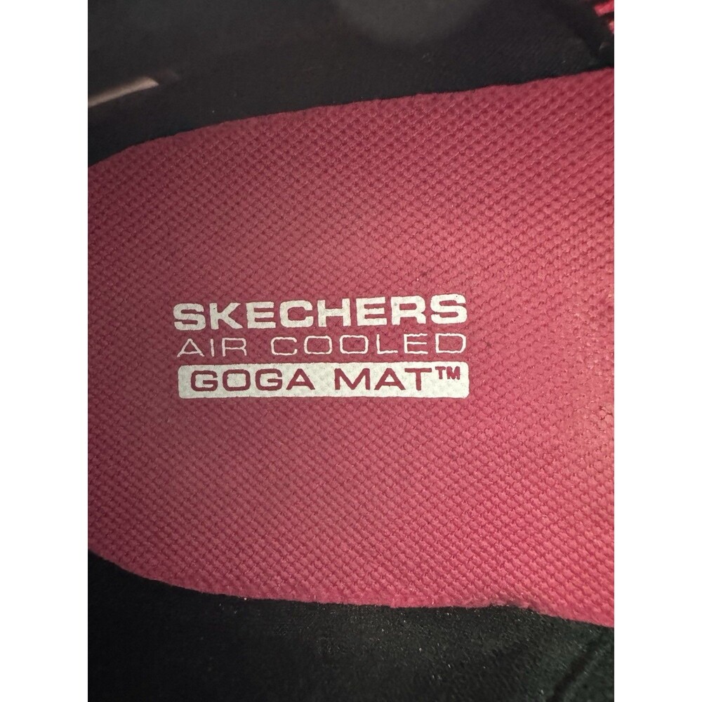 SKECHERS GO WALK Women’s Black Pink White Mesh Slip-On Cushioned Walking Sneaker - Picture 5 of 7